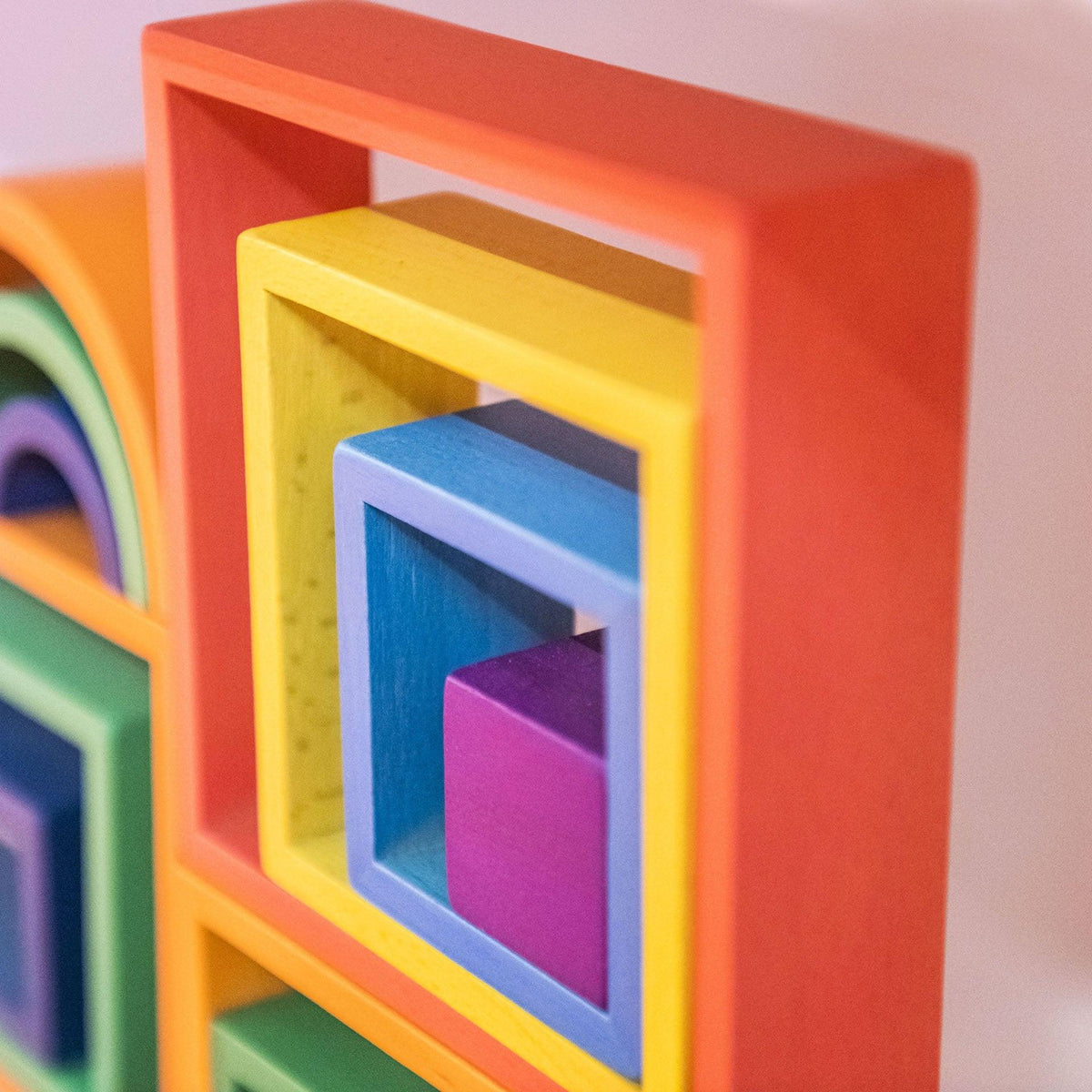Tickit Regenboog Houten Architect Vierkanten