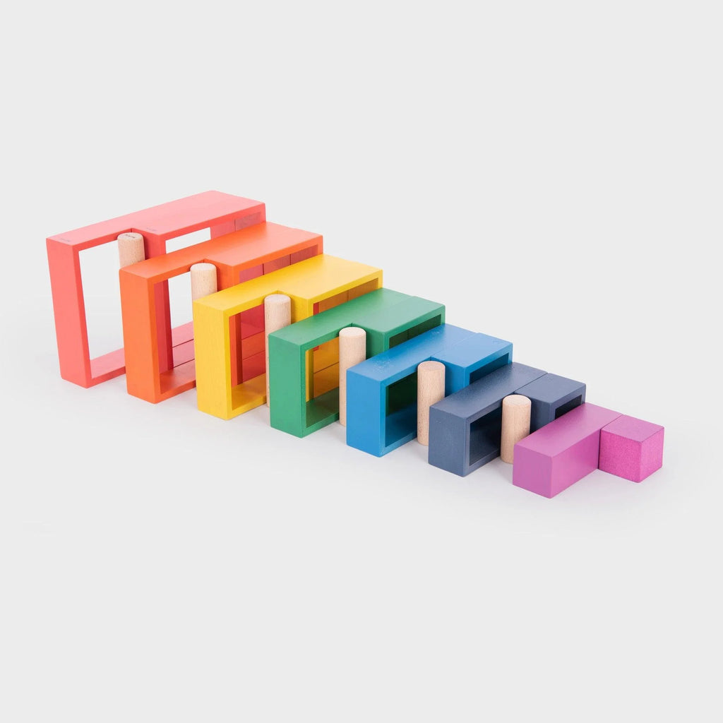 Tickit Regenboog Houten Architect Vierkanten