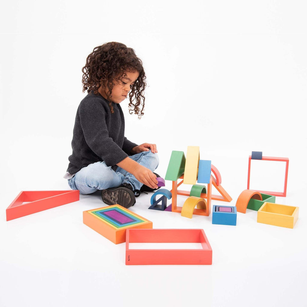 Tickit Regenboog Houten Architect Set