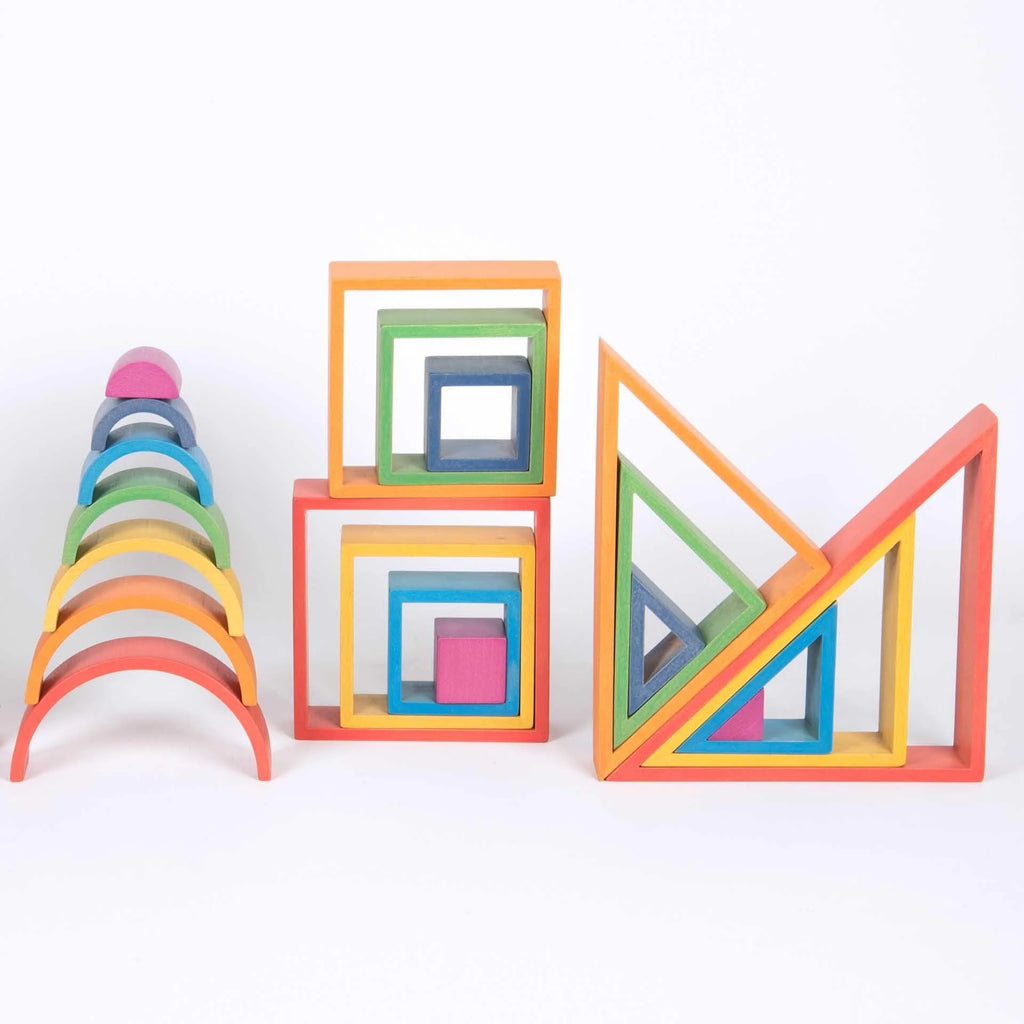 Tickit Regenboog Houten Architect Set