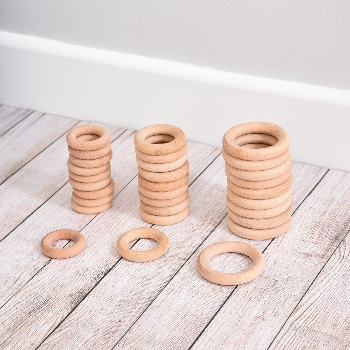 Tickit  Natuurlijke houten ringen