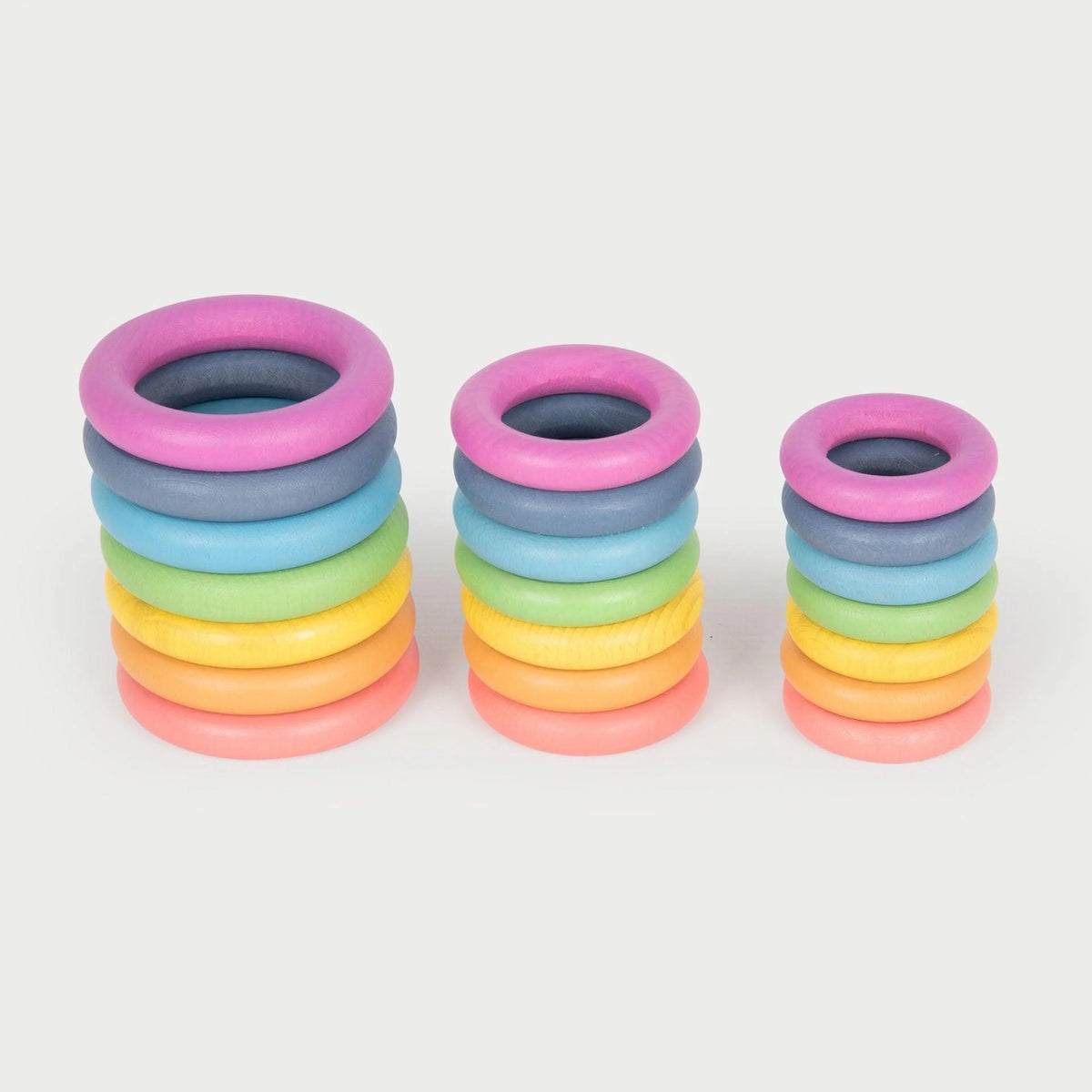 Tickit Regenboog houten ringen
