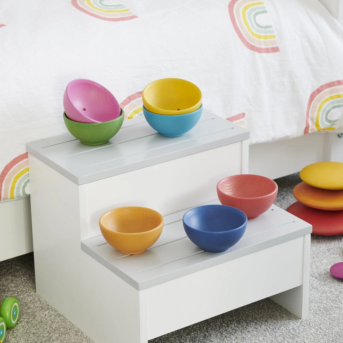 Tickit Regenboog Houten Kommen