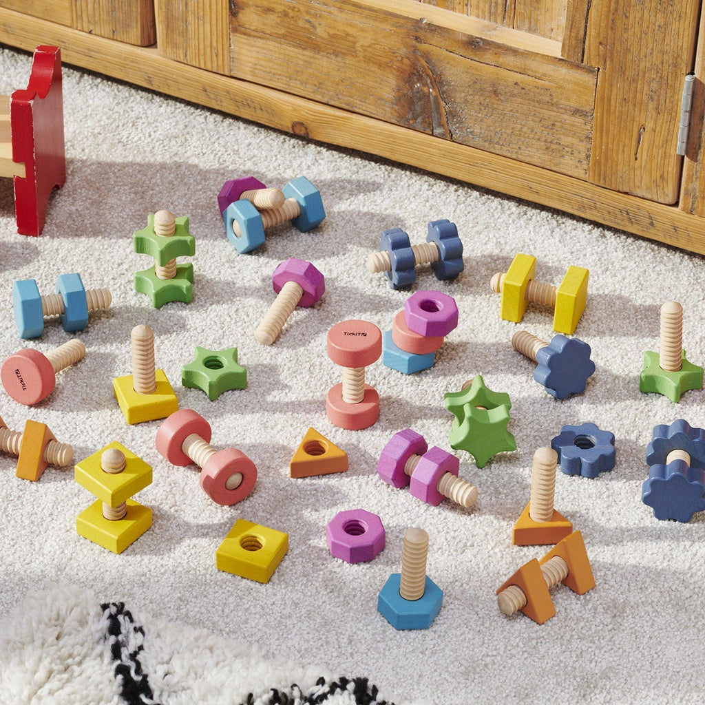 Tickit Regenboog Houten Moeren & Bouten