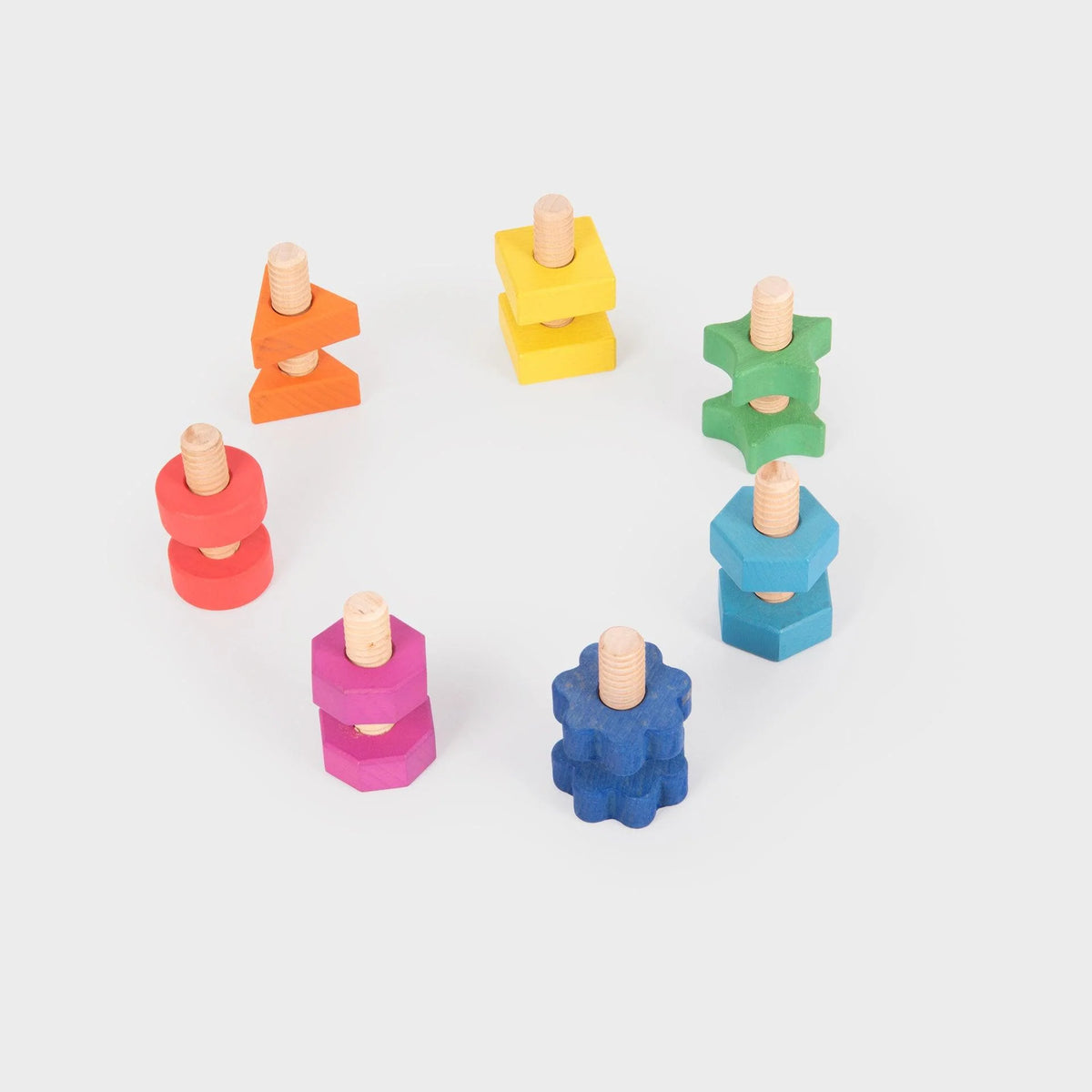 Tickit Regenboog Houten Moeren & Bouten