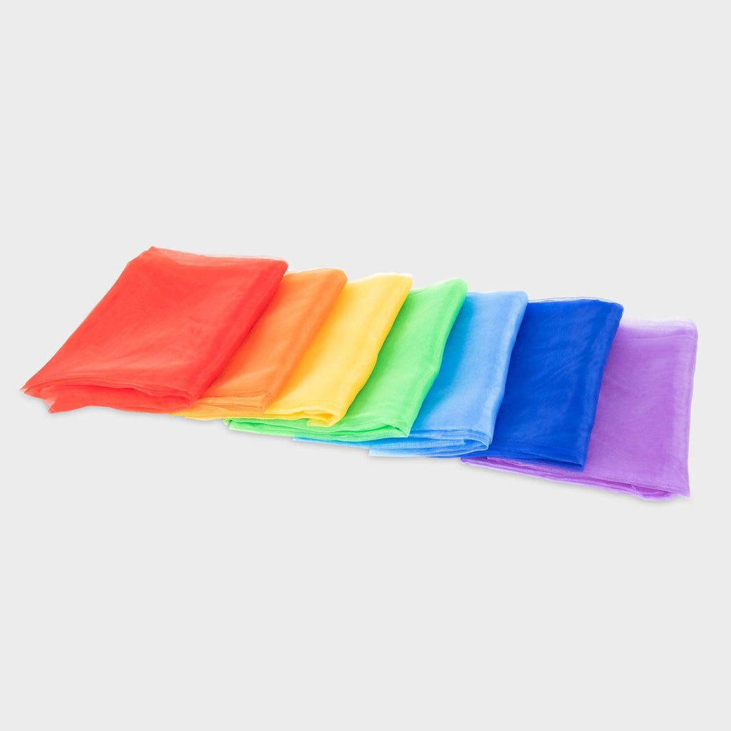 Tickit Regenboog organza stof