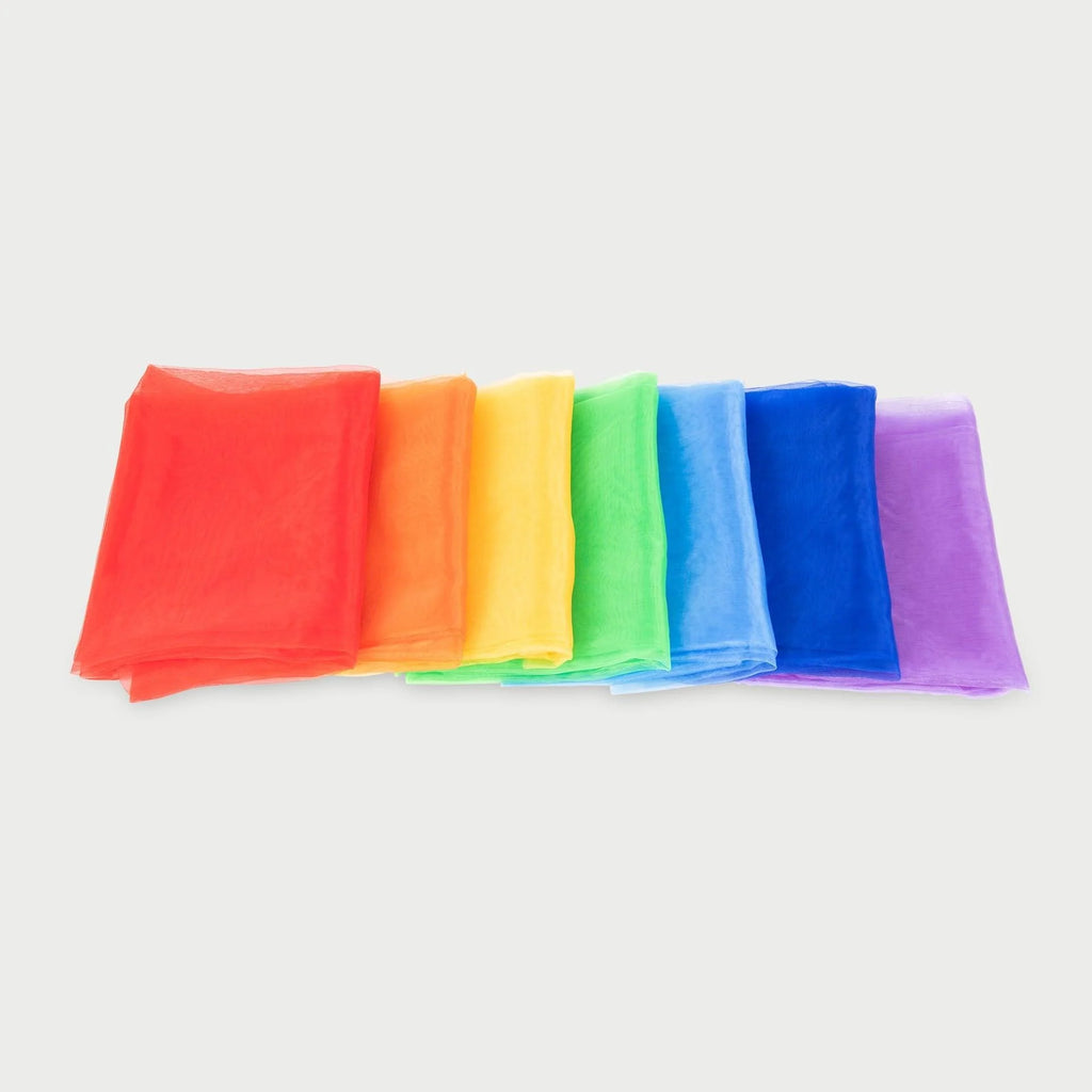 Tickit Regenboog organza stof