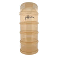 Melkpoedertoren - Vaatwasserbestendig - 4-laags beige voor het bewaren van babyvoeding in een praktische toren.