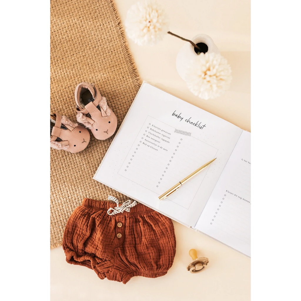 Mijn zwangerschapsdagboek - Linnen Taupe