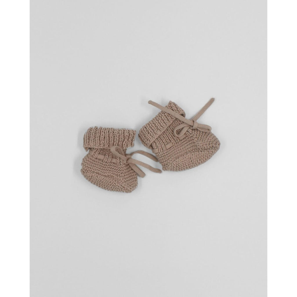 Slofjes gebreid taupe