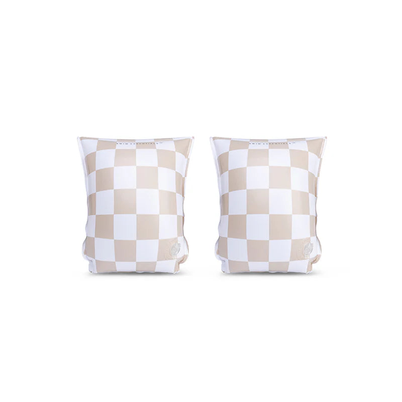 Zwembandjes - Beige - Checkmate