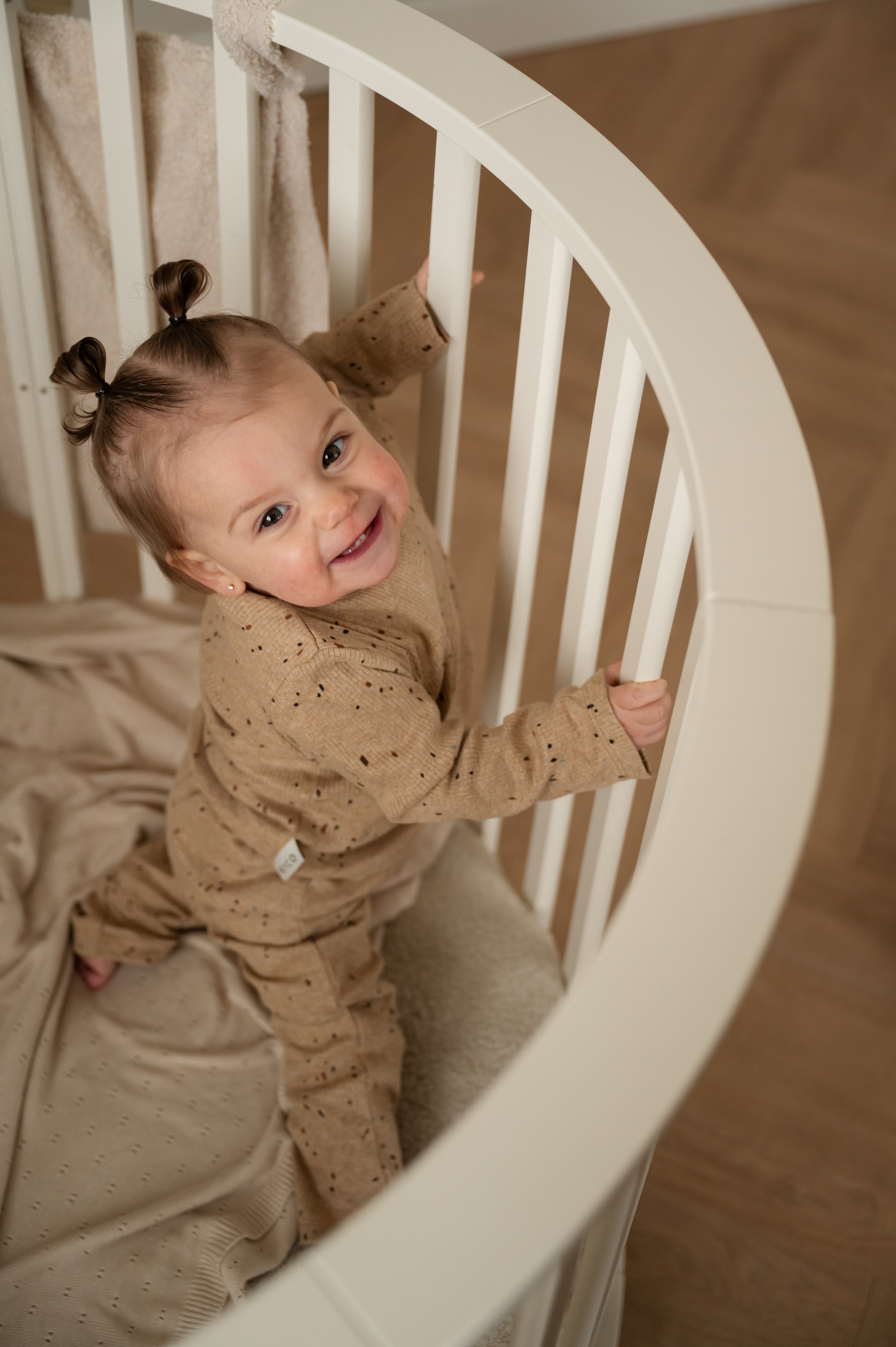 Baby pyjama Rib - Toffee