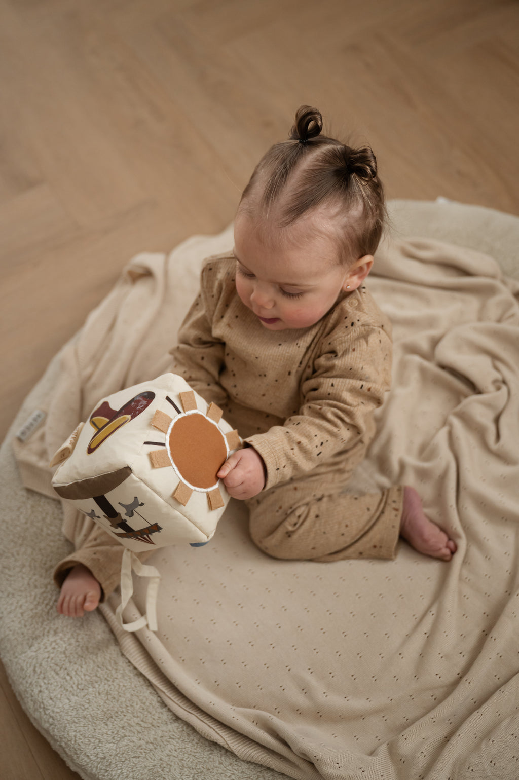 Deken Bamboe - Soft sand 75x100cm