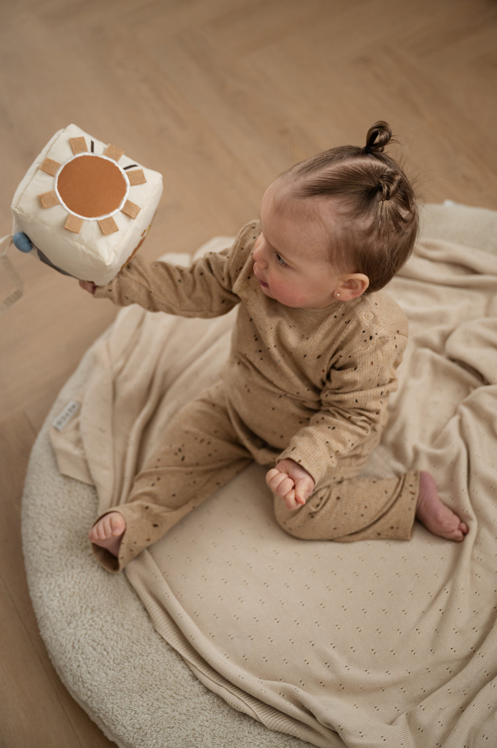 Baby pyjama Rib - Toffee