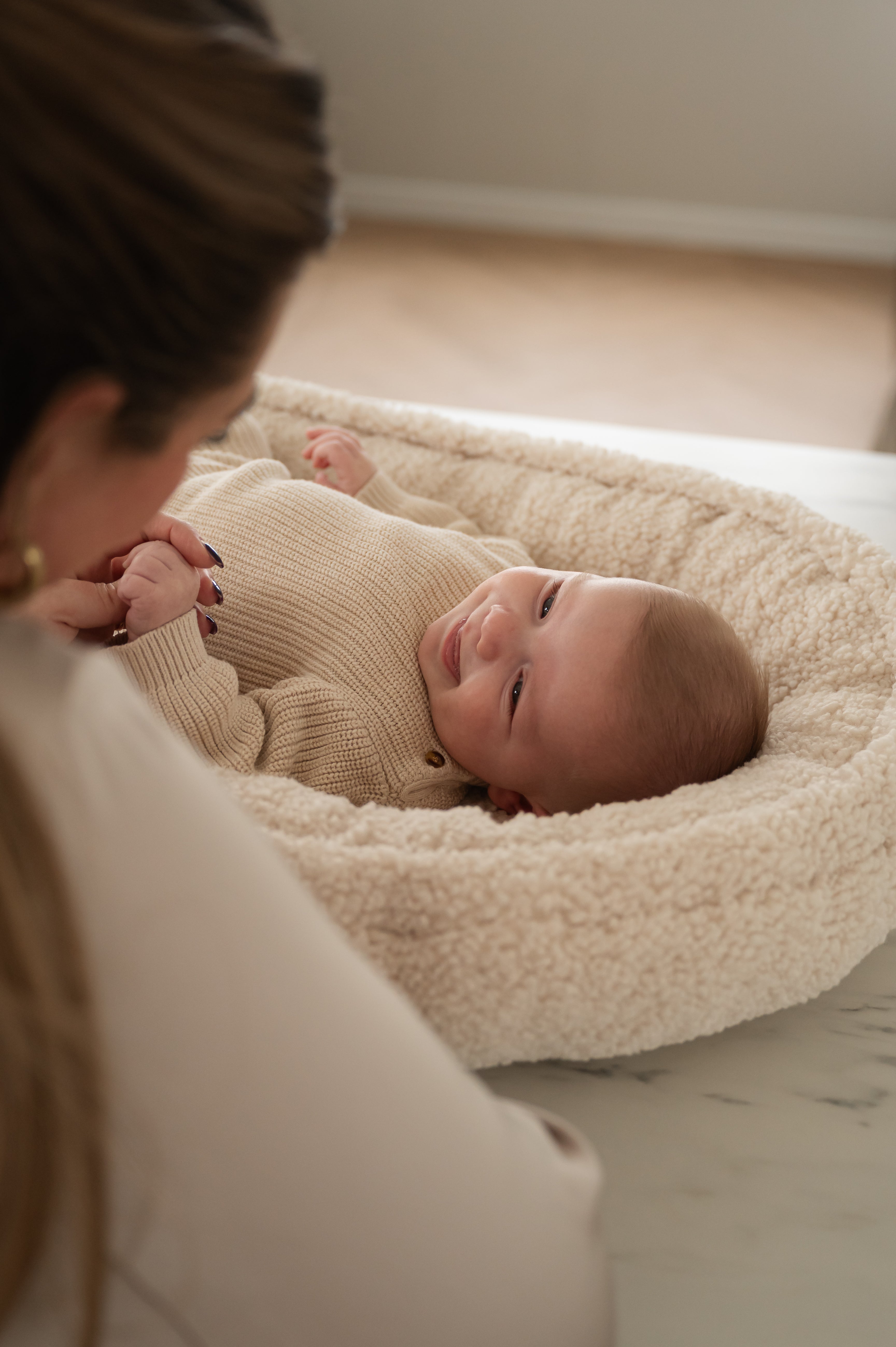 Teddy babynest - Creme