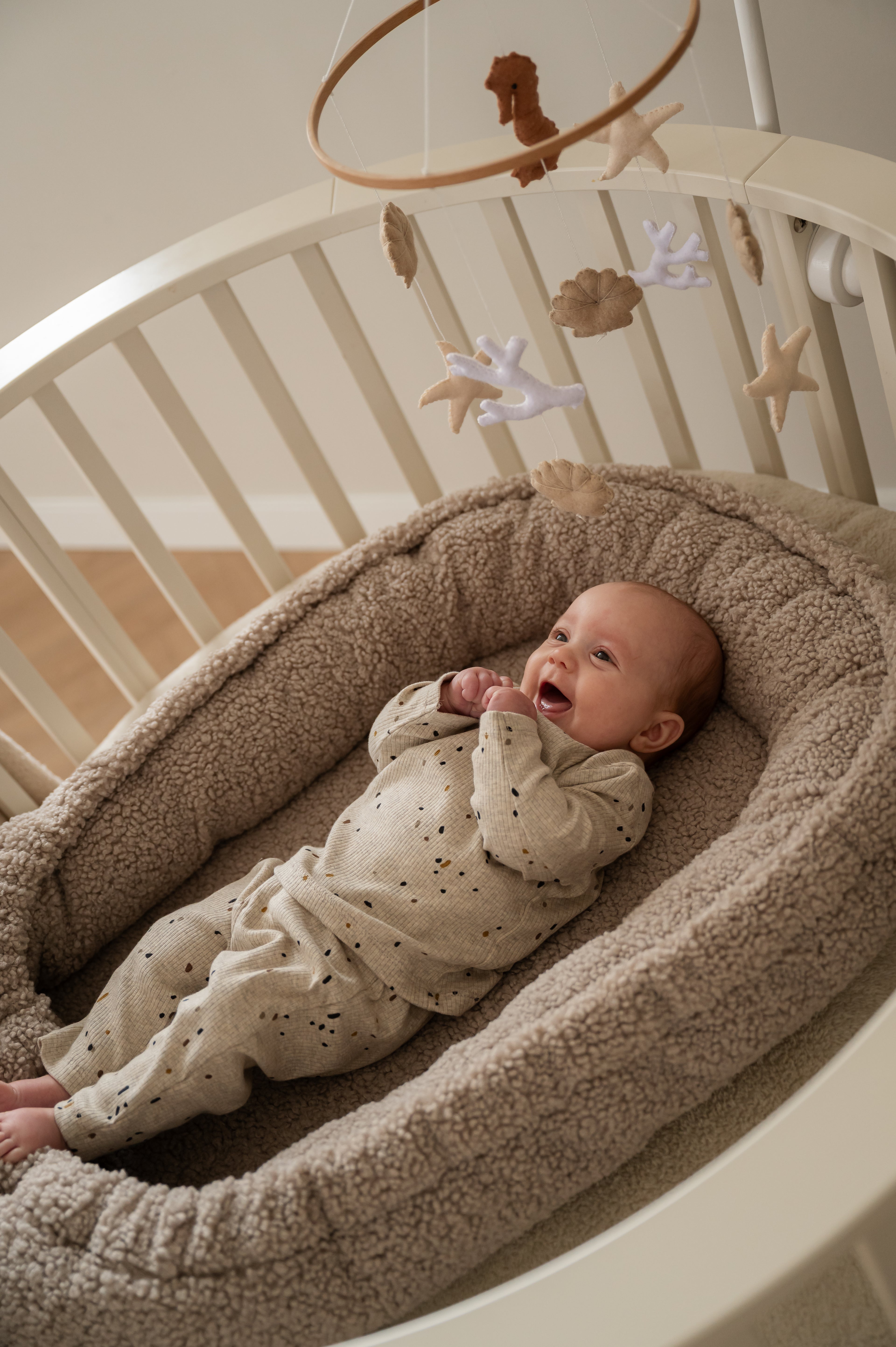 Teddy babynest - Taupe