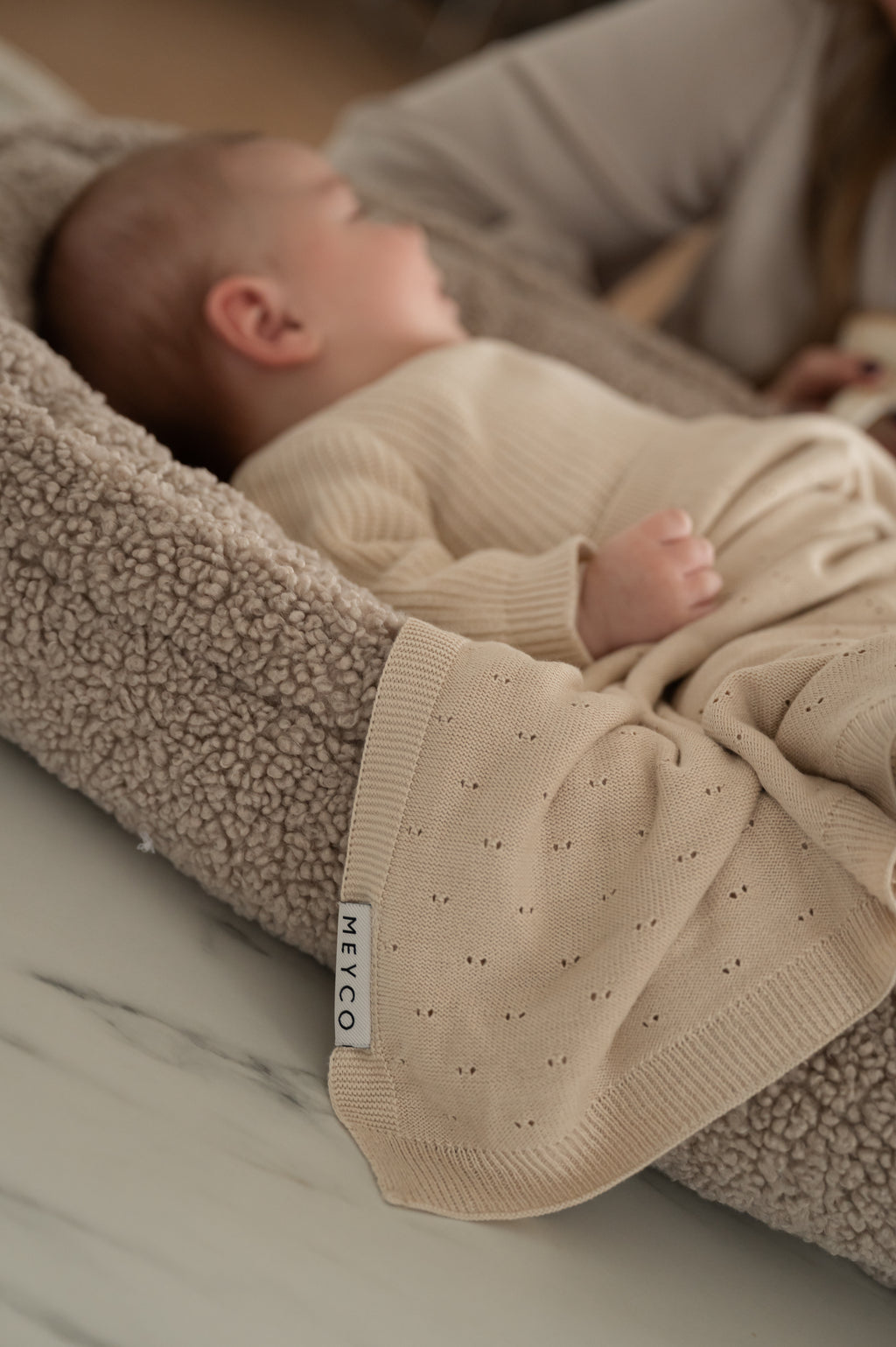 Deken Bamboe - Soft sand 75x100cm