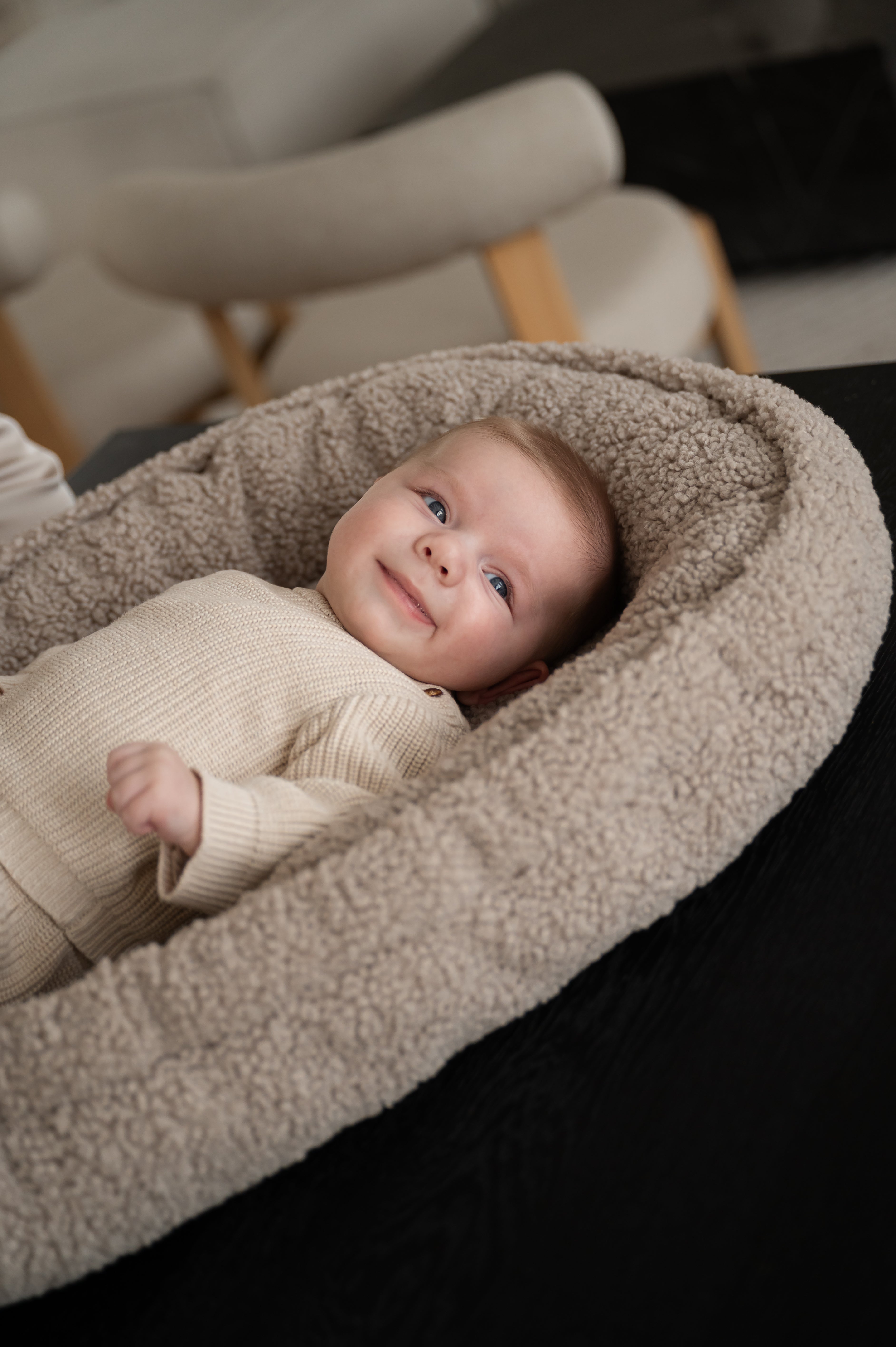 Teddy babynest - Taupe