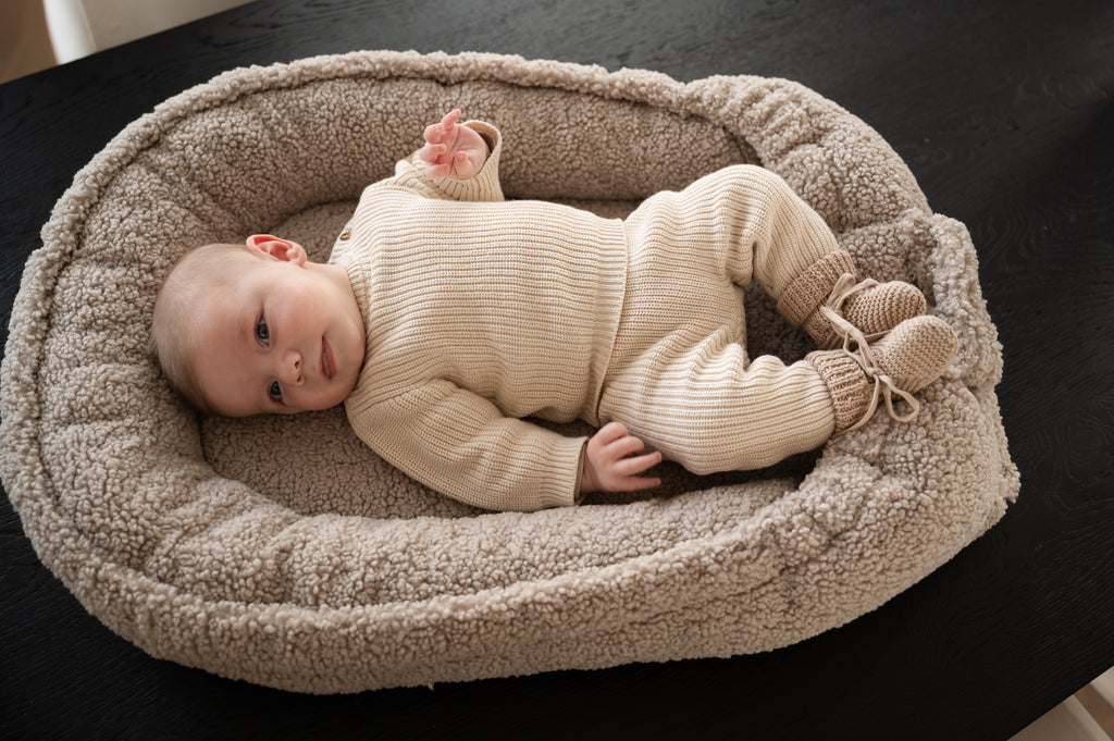 Teddy babynest - Taupe