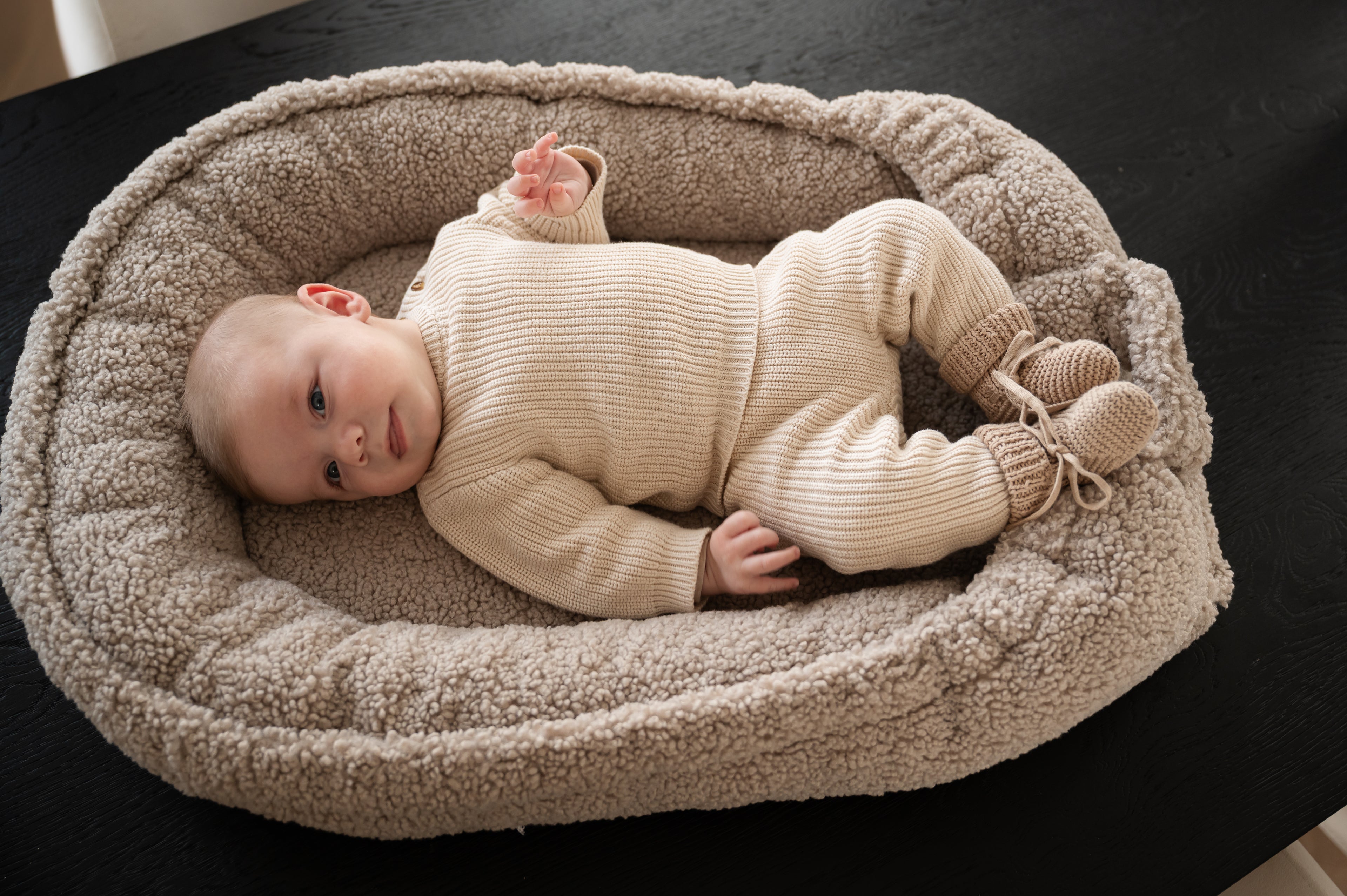 Teddy babynest - Taupe