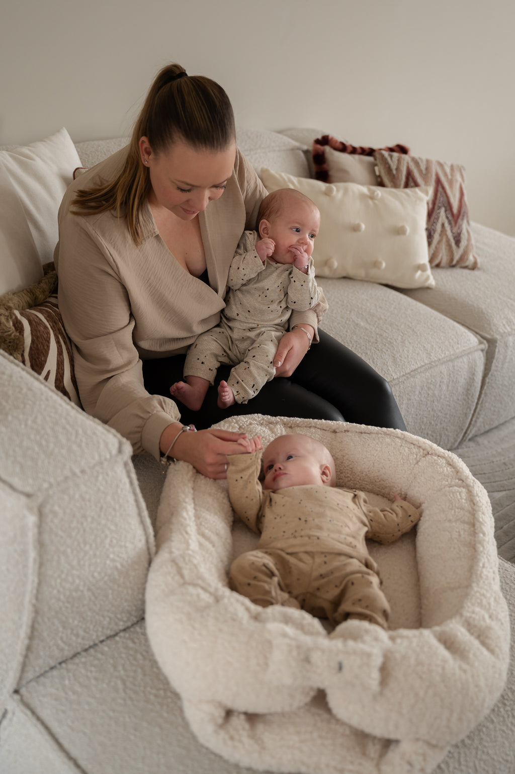 Teddy babynest - Creme