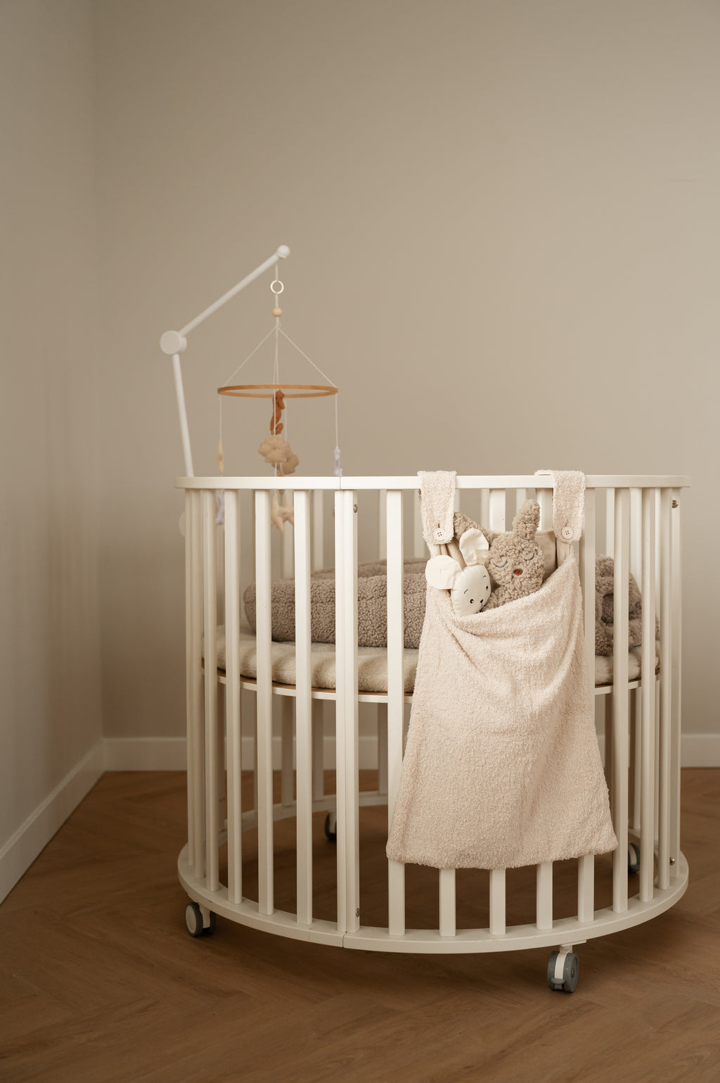 Opbergzak – Boxzak – Teddy stof – XL variant - Beige