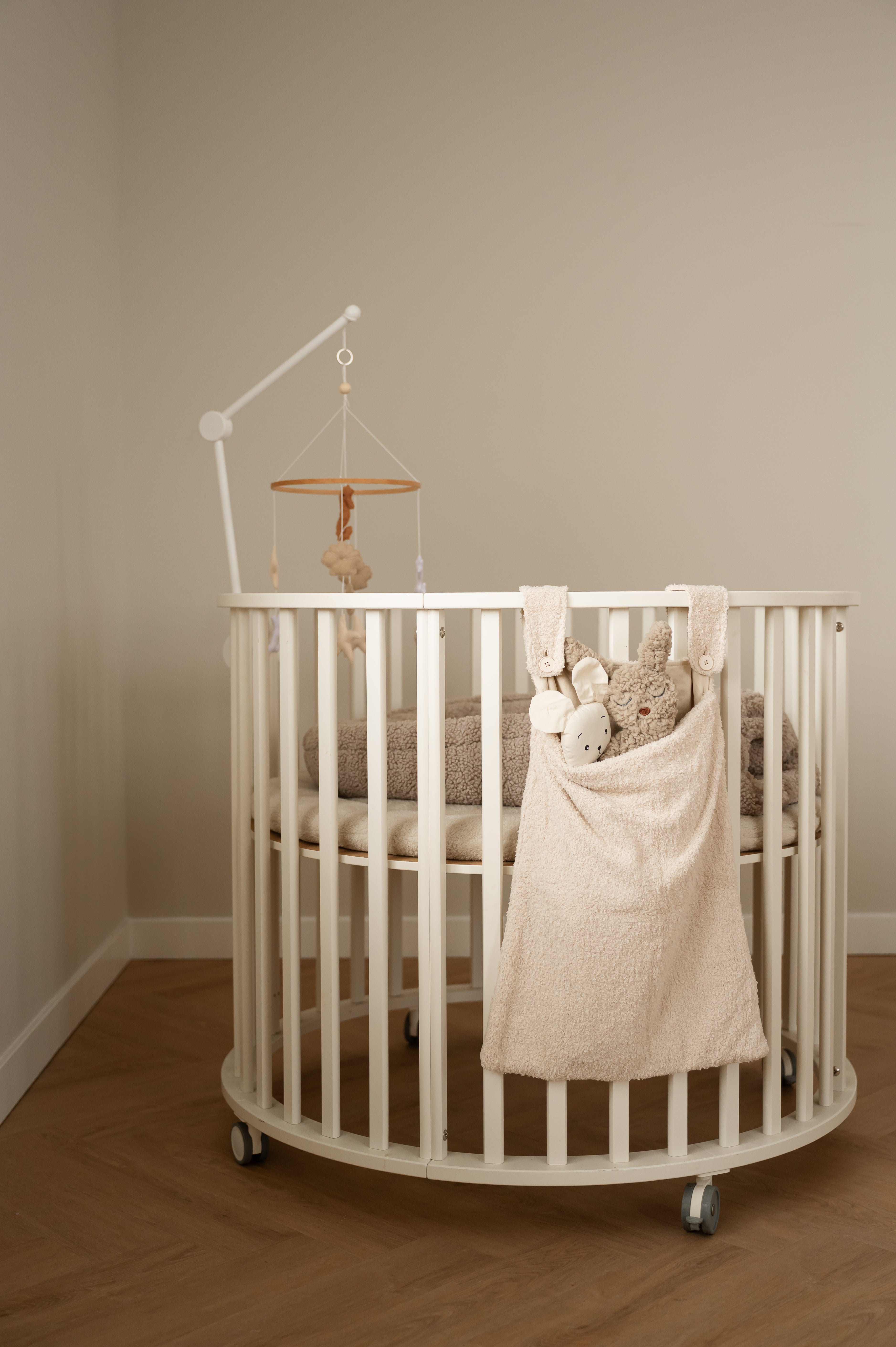 Opbergzak – Boxzak – Teddy stof – XL variant - Beige