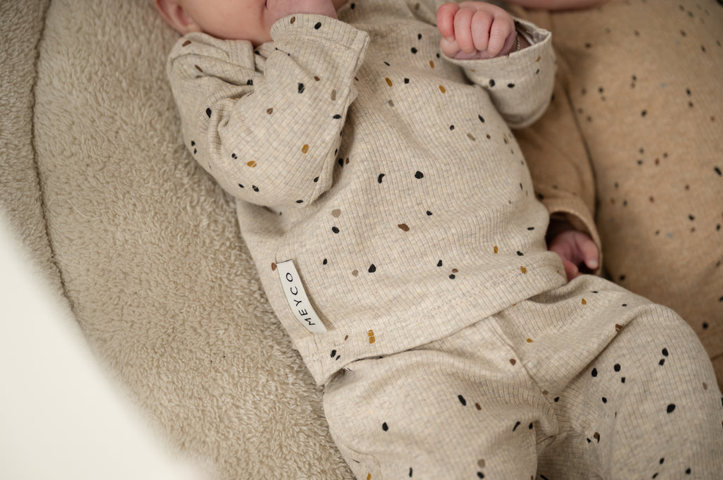 Baby pyjama Rib - Sand