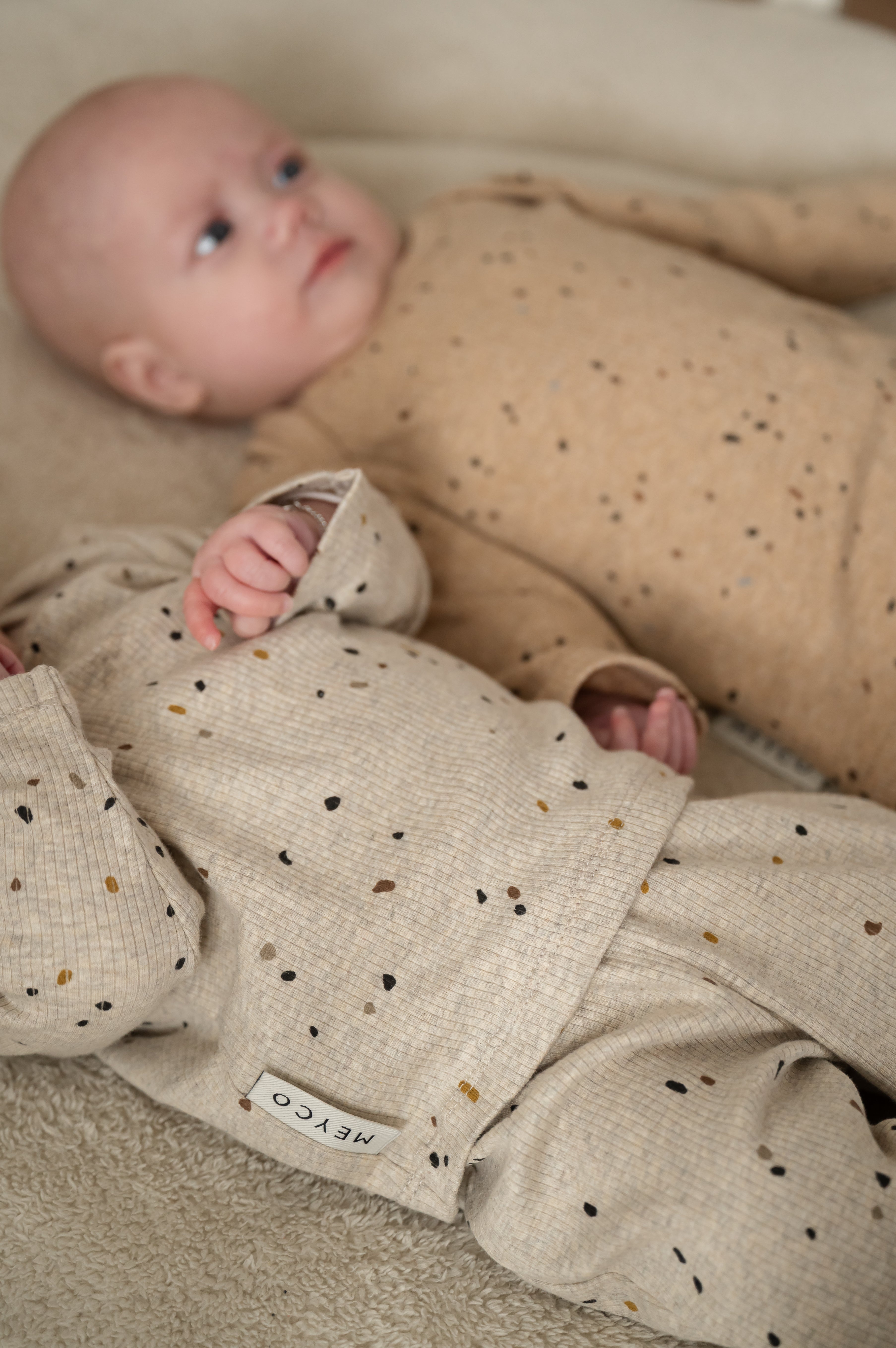 Baby pyjama Rib - Sand