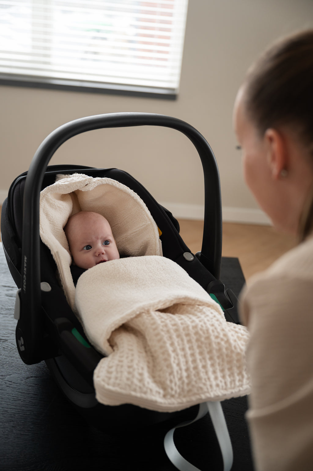 Voetenzak Waffle Teddy - Nature