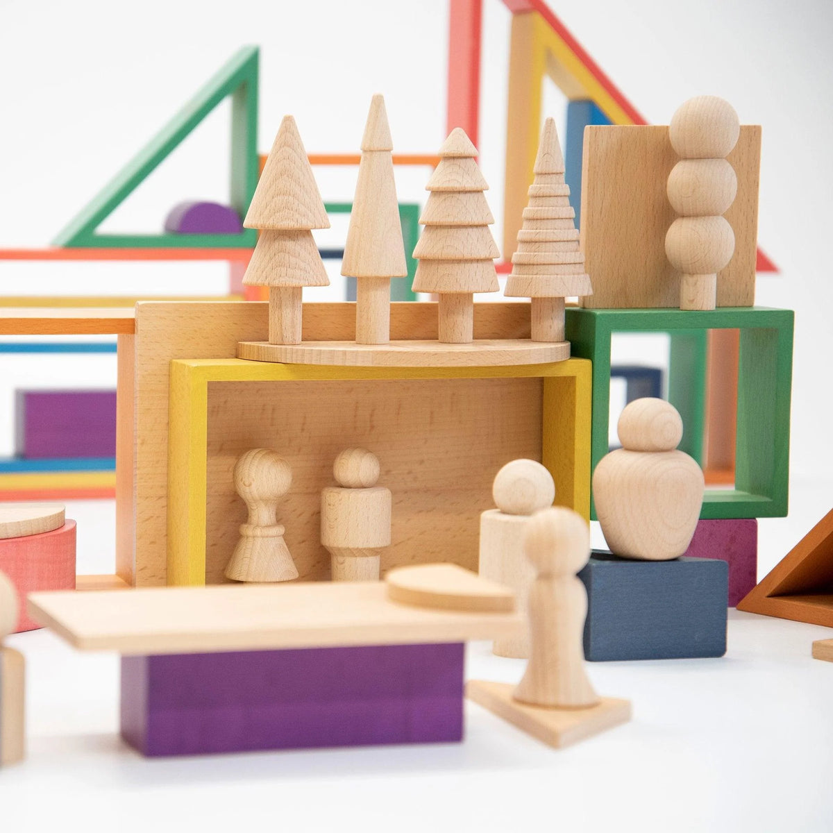 Tickit Regenboog Houten Architect Set
