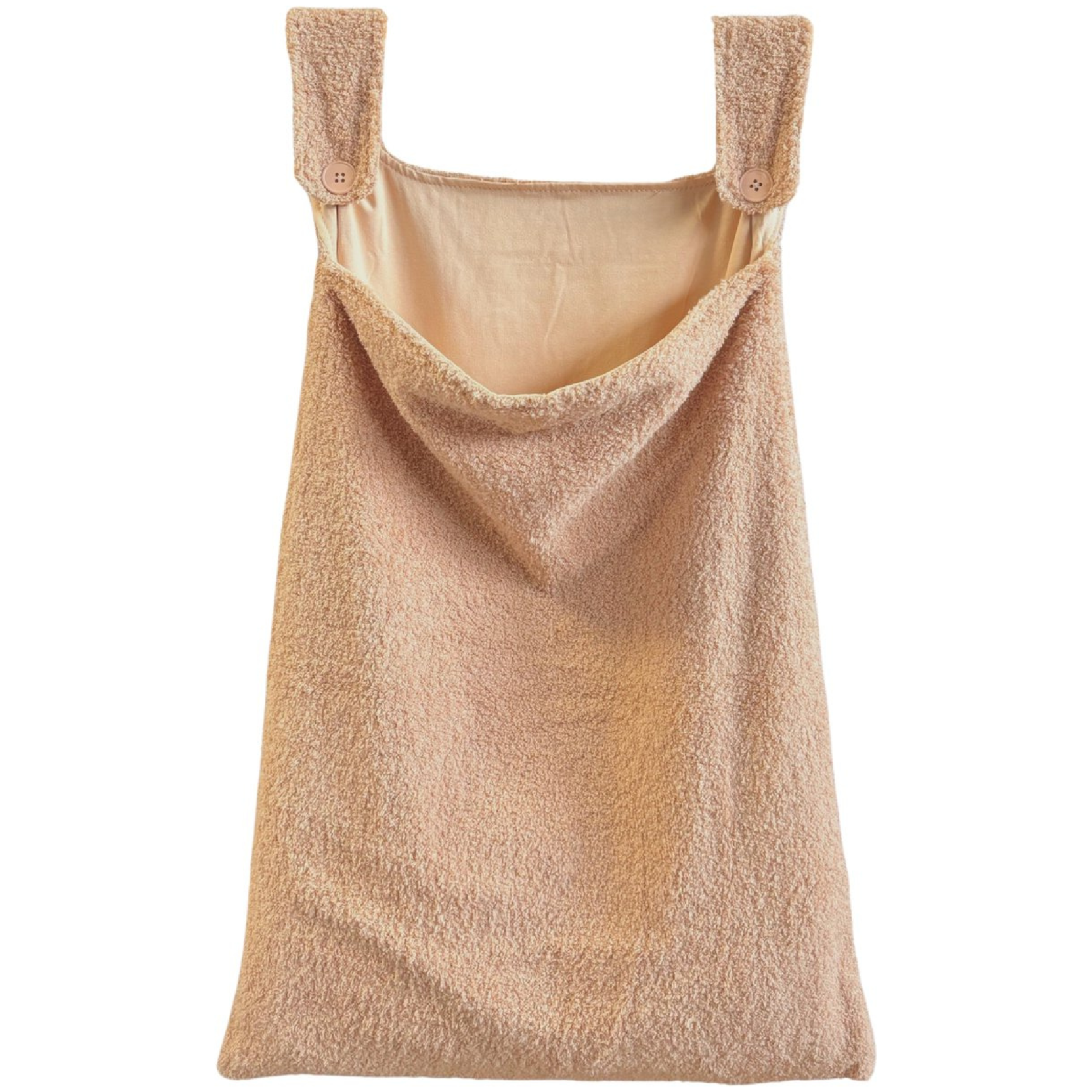 Opbergzak – Boxzak – Teddy stof – XL variant - Taupe