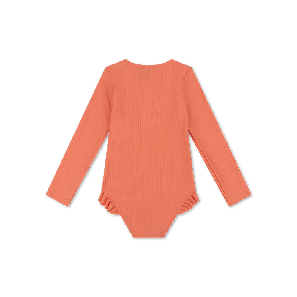 UV Badpak Meisjes Met Lange Mouwen - Roze - Pink Bay