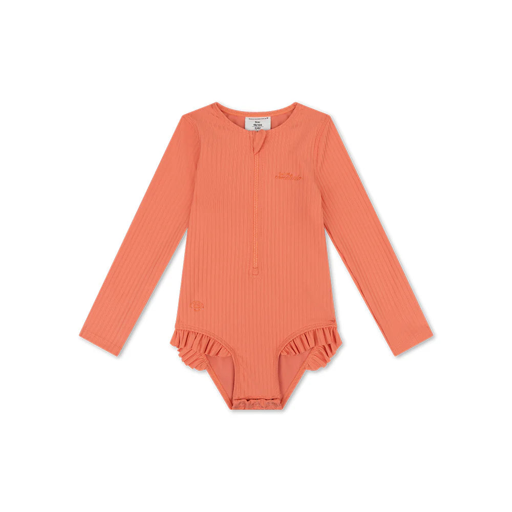 UV Badpak Meisjes Met Lange Mouwen - Roze - Pink Bay