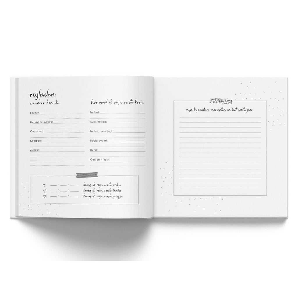 Mijn eerste jaar - Linnen Taupe