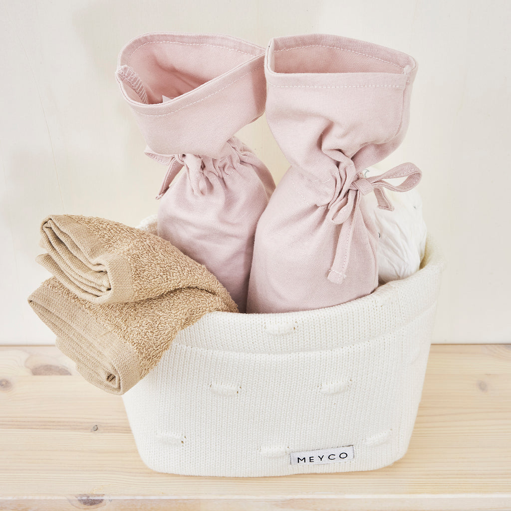 Monddoekjes badstof Offwhite/Sand/Toffee 30x30cm - 6-Pack