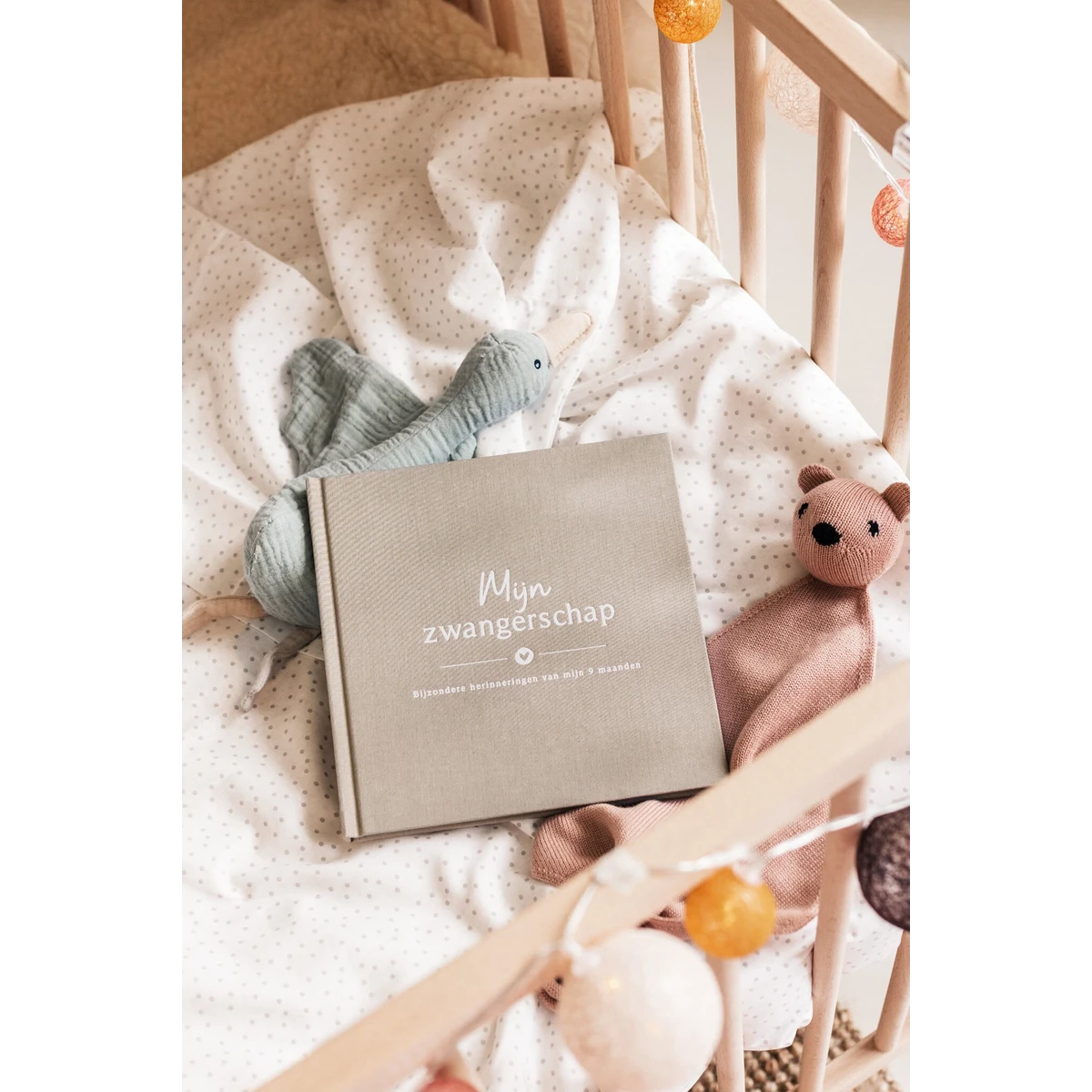 Mijn zwangerschapsdagboek - Linnen Taupe