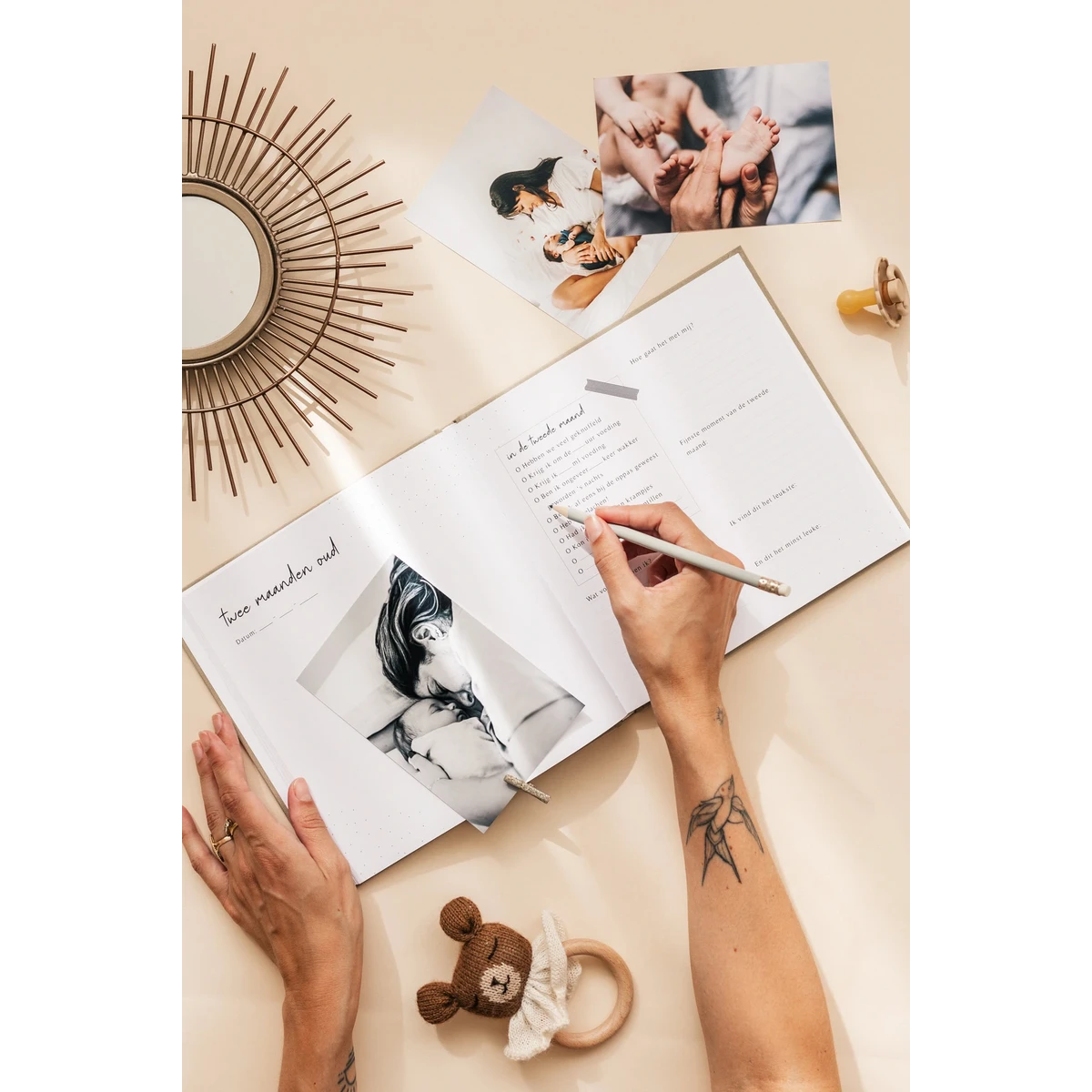 Mijn eerste jaar - Linnen Taupe