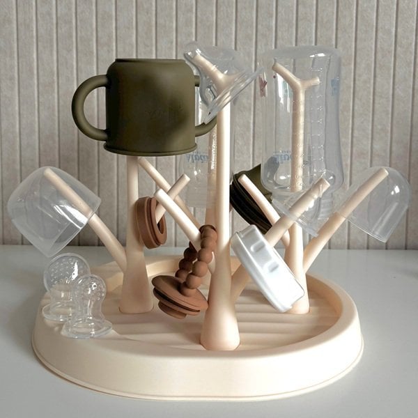 Flessen Droogrek - Afdruiprek - Beige