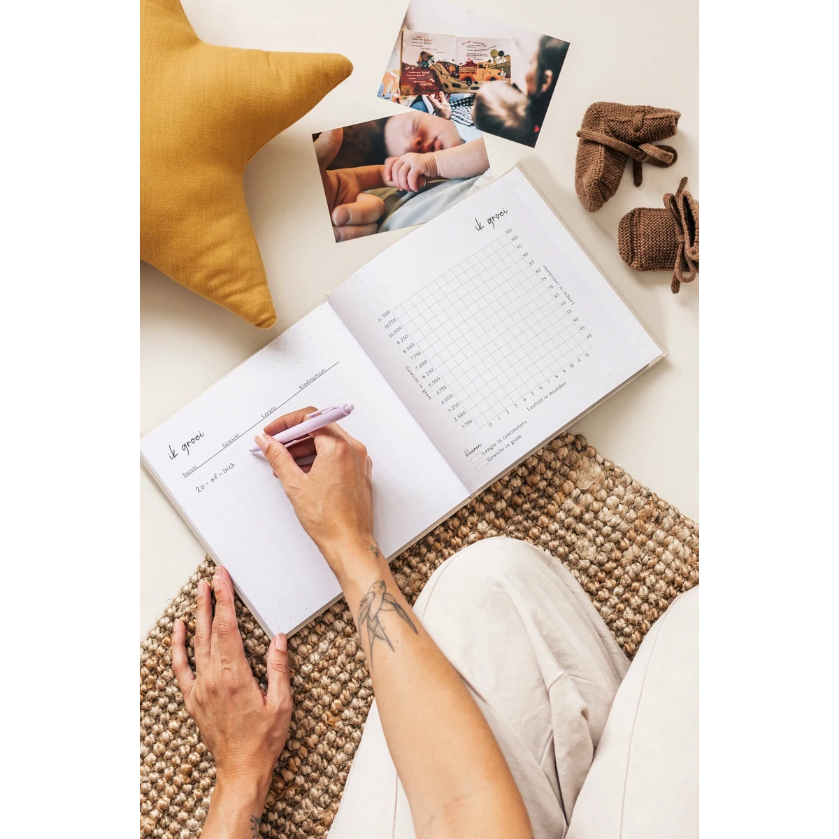 Mijn eerste jaar - Linnen Taupe