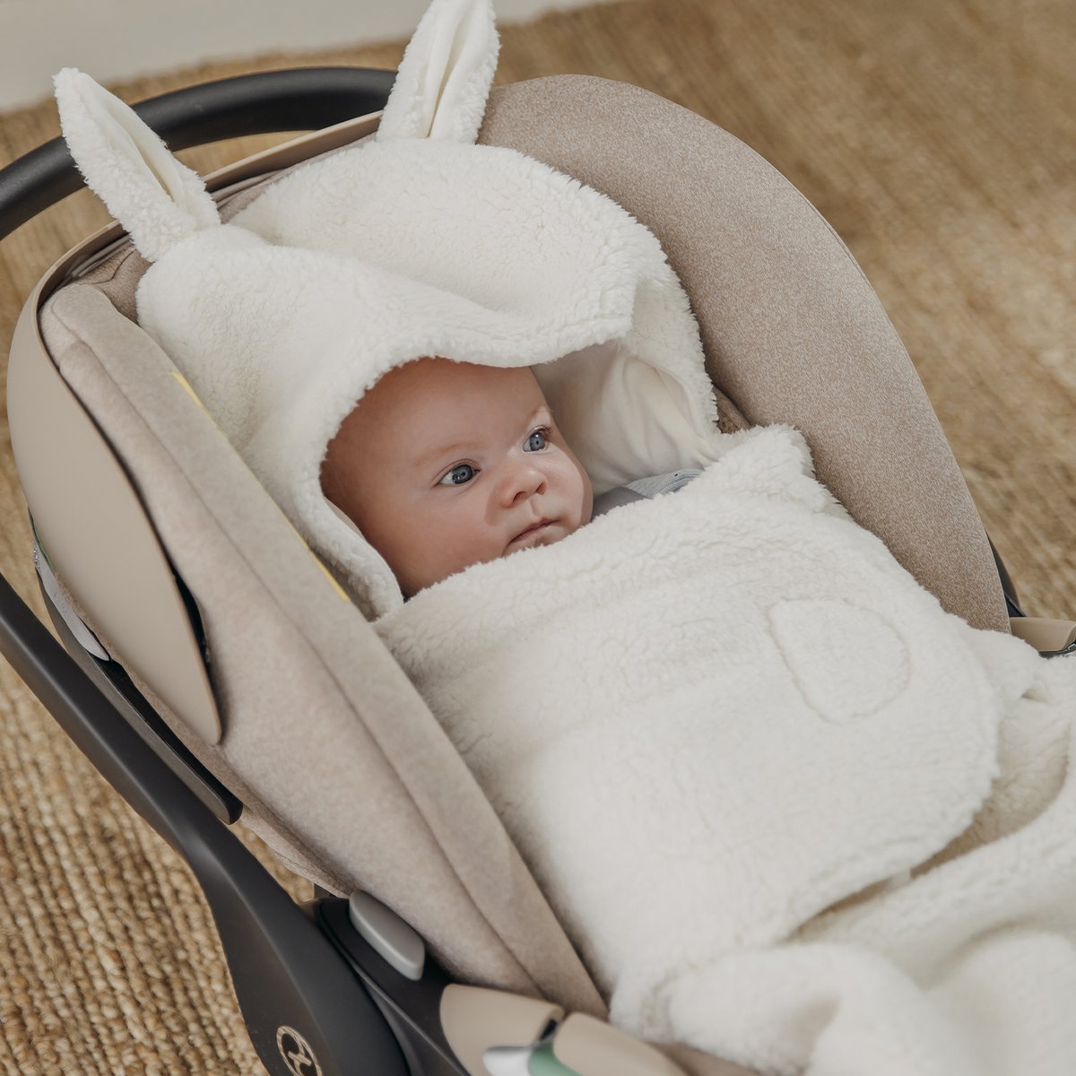 Wikkeldeken teddy - Natural