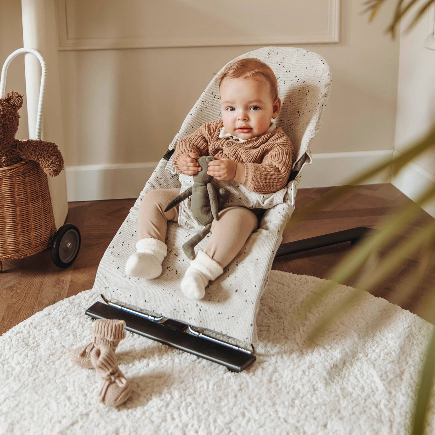 Wipstoelhoes Rib Mini spot Sand Melange