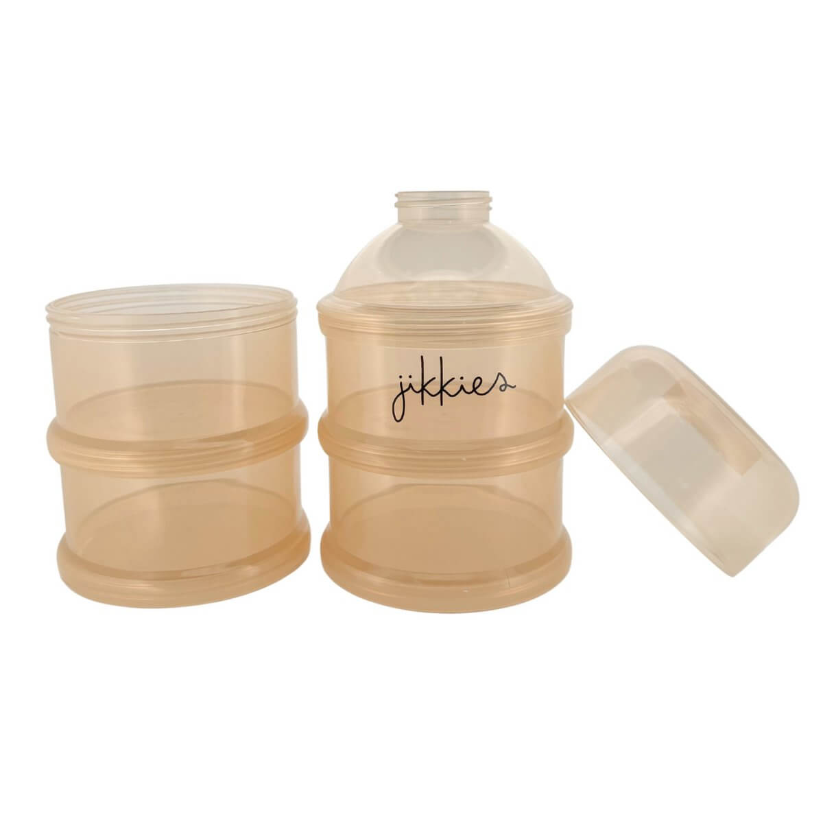 Melkpoedertoren - Vaatwasserbestendig - 4-laags beige, praktisch en veilig voor babyvoeding.